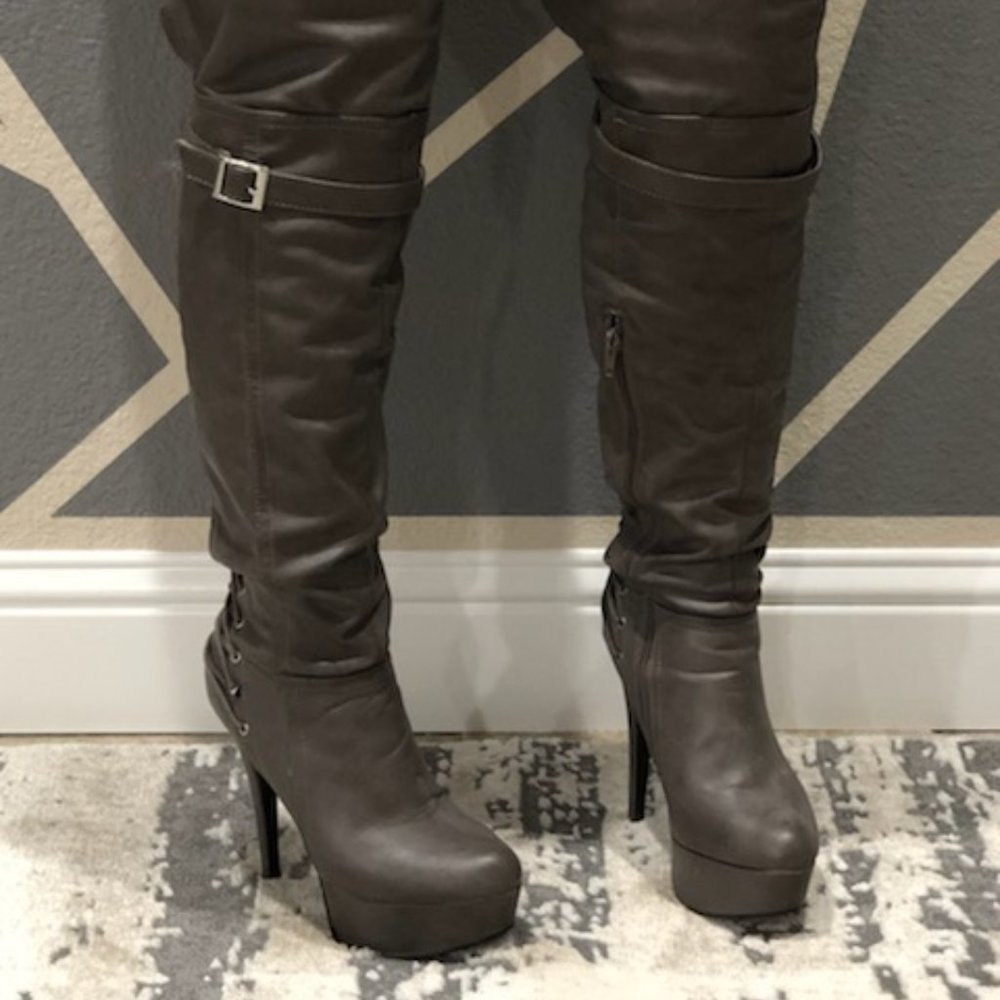 Platform Thigh High Stiletto High Heel Boots